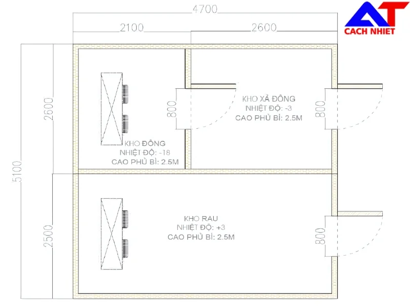 Bản vẽ kho lạnh