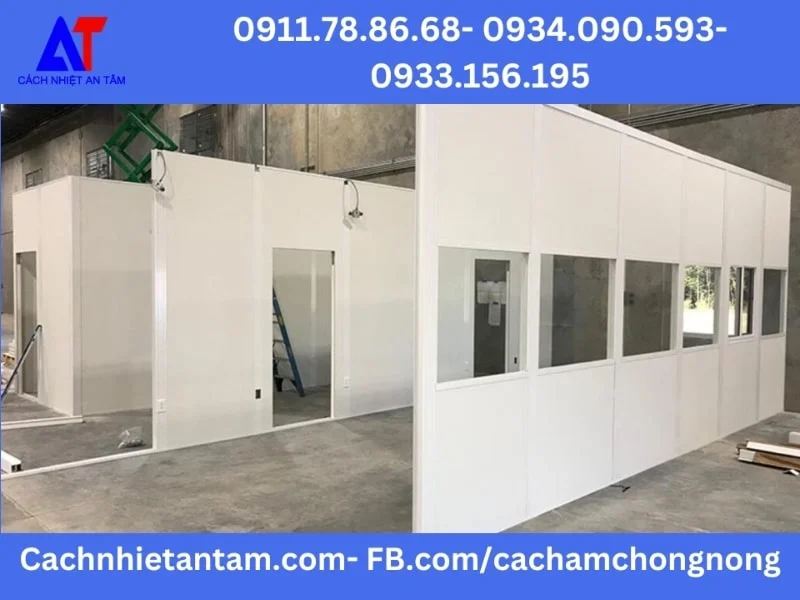 Thi công tấm vách panel cách nhiệt cho nhà xưởng ở Bình Định