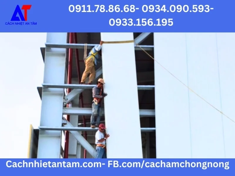 An tâm khi An Tâm thi công vách panel nhà xưởng