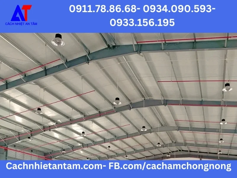 An Tâm chuyên thi công lơp mái tôn cách nhiệt cho nhà xưởng