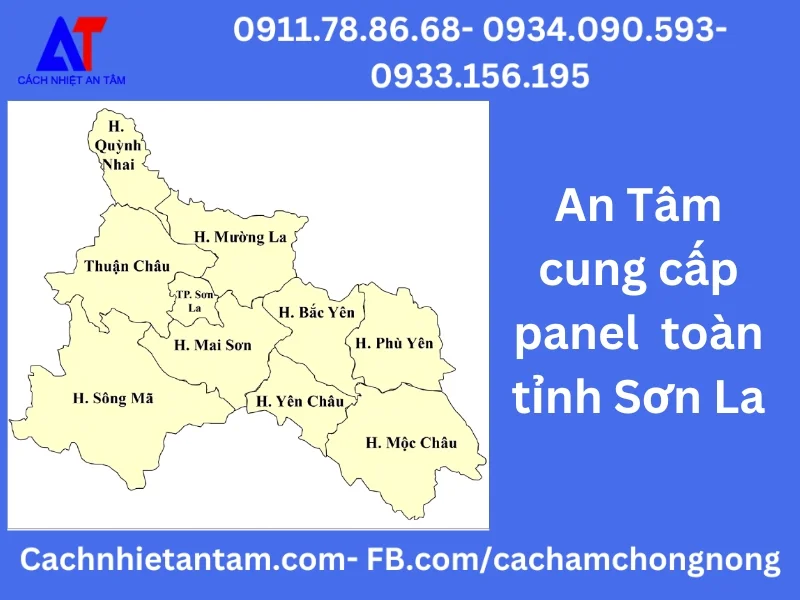 An Tâm cung cấp panel cách nhiệt tỉnh Sơn La