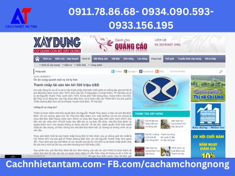 Baoxaydung là một trong những tờ báo nổi tiếng trong ngành xây dựng