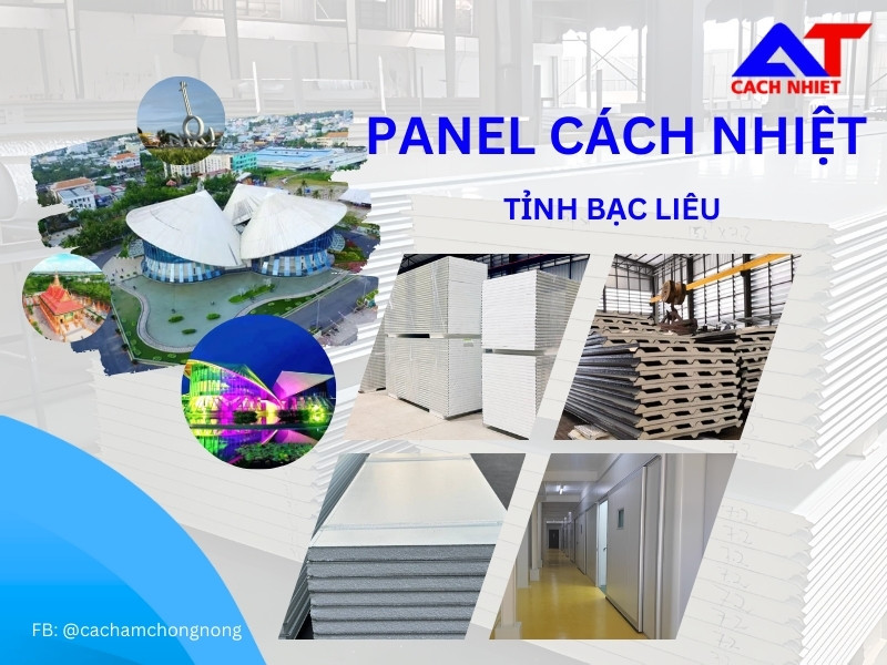 Tấm panel cách nhiệt tỉnh Bạc Liêu