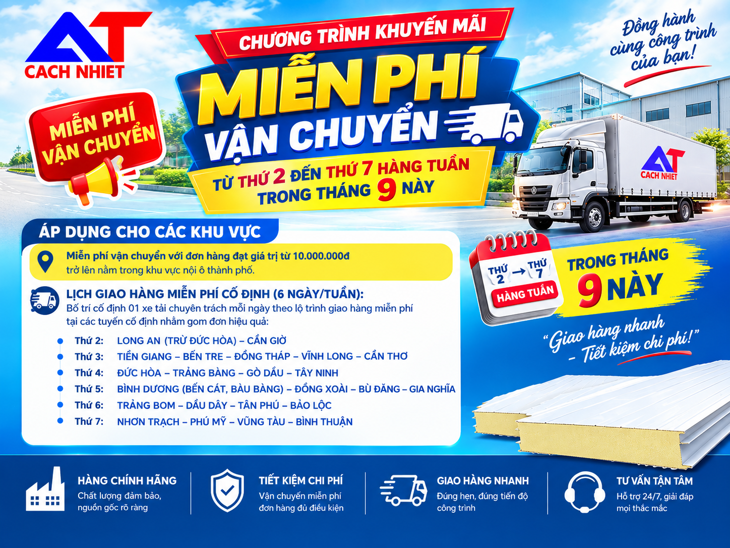 Chương Trình Khuyến Mãi Tháng 9/2026 | Cách Nhiệt An Tâm 2 Chương trình khuyến mãi tháng 9 2026